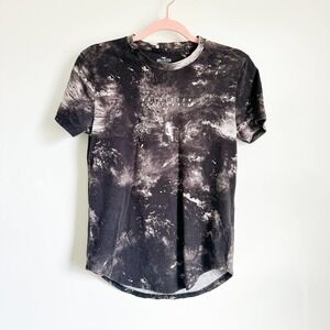 Hollister Black White Marble Cotton Tee Shirt sz XS